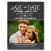 Save The Date Postcard | Black Chalkboard Charm