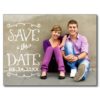 Save The Date Postcard | Black Chalkboard Charm