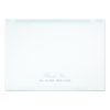 Seaside Monogram Blue Flat Thank You Note Card Invitation Card