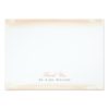 Seaside Monogram Coral Flat Thank You Note Card Invitation Card