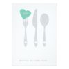 Serving Love Rehearsal Dinner Invitation Card