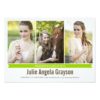 Simply Genius 4 Photo Graduation Announcement Invitation Card