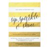 Sip Sparkle Shine Holiday Party Invitation Card