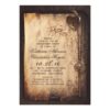 Skeleton Key Heart Lock Engagement Party Invitation Card