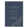 Slate Blue Formal Save The Date Invitation Card