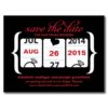 Slot Machine Save The Date - Wedding Postcard
