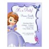 Sofia The First Birthday Invitation Card