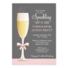 Sparkling New Baby Girl Sip And See Invitation Card
