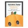 Spooky Cute Pumpkin Head Halloween Party Invitation Card