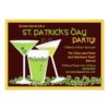 St. Patrick'S Day Green Cocktails & Beer Invitation Card