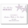 Starfish Save The Date Postcard - Purple Post Cards