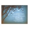 String Lights Mason Jars Vintage Engagement Party Invitation Card