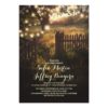 String Lights Rustic Country Wedding Invitation Card