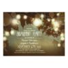 String Lights Rustic Engagement Party Invitation Card