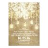 String Lights Sparkly Mason Jars Wedding Invitation Card
