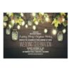 String Of Lights Fall Mason Jar Wedding Invitation Card