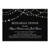 String Of Lights Rehearsal Dinner Invitation Card