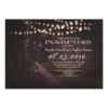 String Of Lights Rustic Trees Engagement Party Invitation Card
