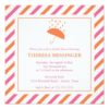 Striped Umbrella Bridal Shower Invitation Square Invitation Card