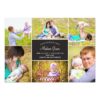 Stylish Collage Birth Announcement Invitation Card