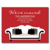 Stylish Decor Moving Announcements Postcard