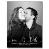 Stylish Modern Script Save The Date Photo Postcard
