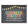 Summer Party Chalkboard Fun In The Sun Invitation Card