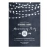 Summer String Lights Anniversary Party Invitation Card
