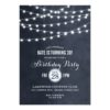 Summer String Lights Birthday Party Invitation Card
