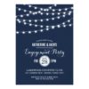 Summer String Lights Engagement Party Invitation Card