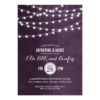 Summer String Lights I Do Bbq Invitation Card