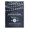 Summer String Lights Wedding Invitation Card