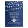 Summer String Lights Wedding Invitation Card