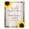 Sunflower Rustic Barn Save The Date Announcement Invitation Card
