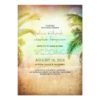 Sunset Beach Wedding Invitation Card
