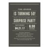 Surprise 50Th Birthday Party Invitation Card