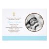 Sweet Baby Boy Photo Baptism Invitation Card