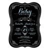 Sweet Fancy Chalkboard Boy Baby Shower Invitation Card