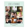 Sweet Memories Wedding Photo Thank You Card Blue Invitation Card