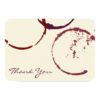 Thank You Flat Note Cards | Wine Stain Rings Invitation Card