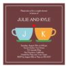 The Perfect Blend Engagement Or Wedding Shower Square Paper Invitation Card