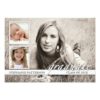 Timeline Three Photo Graduation Party Invitation Card