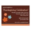 Trendy Fall Leaves Thanksgiving Invitation Card