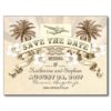 Tropical Destination Wedding Save The Date Postcard