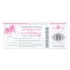 Turks & Caicos Save The Date Boarding Pass Invitation Card