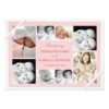 Twin Baby Photo Collage Baby Announcement | Pink Invitation Card