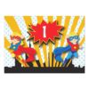 Twins Superhero Birthday | Blonde Invitation Card