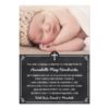 Chalkboard Photo Baptism/Christening Invitation Card
