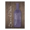 Vineyard Wedding Save The Date Rustic Woodgrain Invitation Card