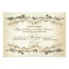 Vintage Aged Wedding Invitation Card
